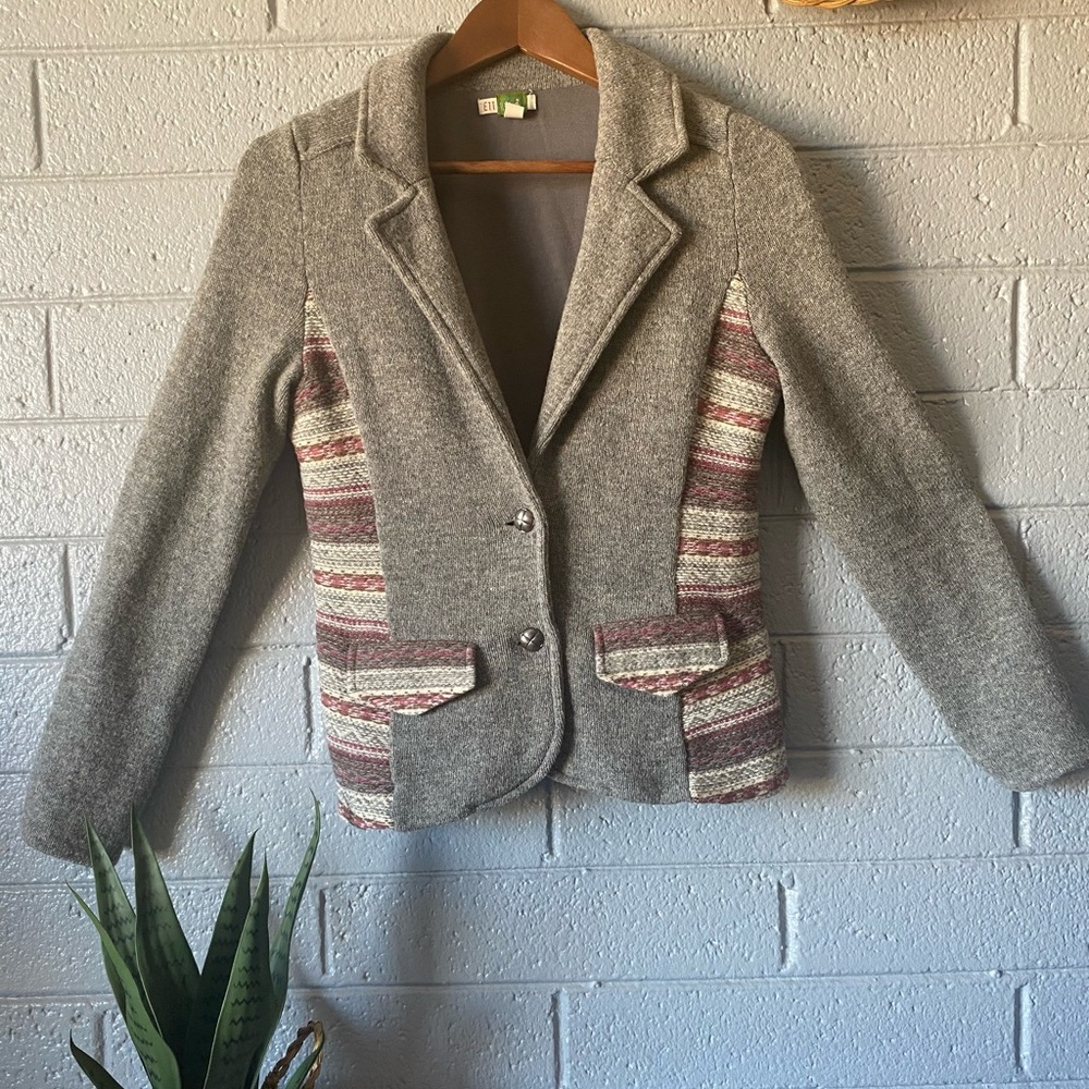 Anthropologie ETT Twa Chinle Sweater Blazer Size Small